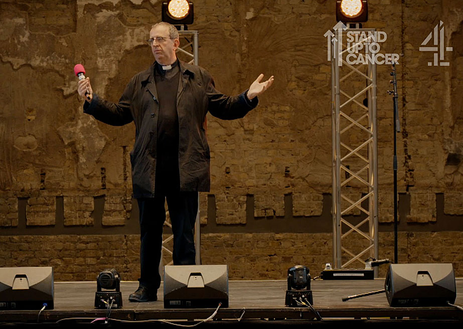 Reverend Richard Coles lends his hand to stand up comedy